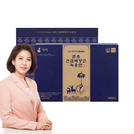 [Kim Sohyeong] Korean Wild Ginseng Cultured Root Pills – 3% NZ Antler Extract, 0.5% Ginseng Root for Vitality & Wellness, 60 Pills - Made in Korea
